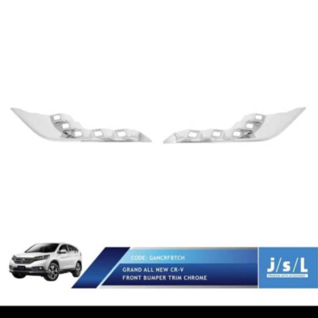 List bumper depan Grand all new CRV/ front bumper trim cover chrome jsl