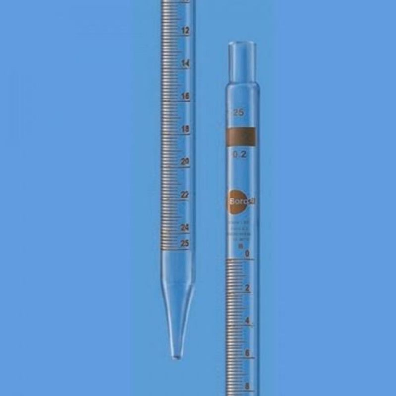 pipet mohr/pipet ukur class B 2ML Interval 0.1 Best Quality Borosil