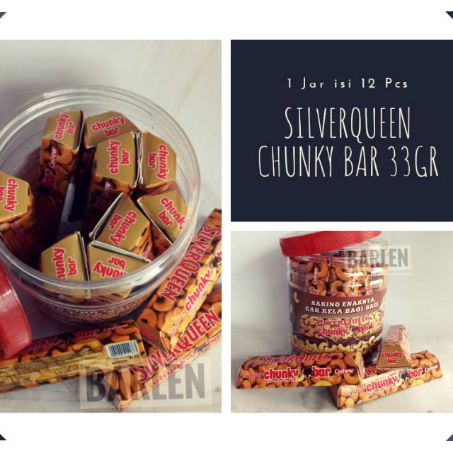 

Silverqueen Chunky Bar jar isi 12 pcs