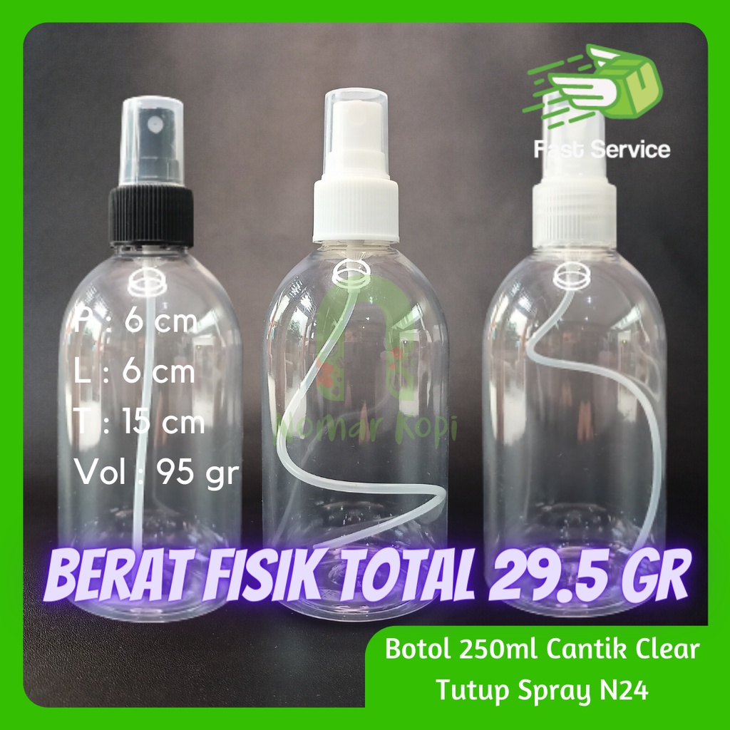 BOTOL SPRAY 200ml PET BENING TEBAL BODY MIST PARFUM SANITIZER GROSIR