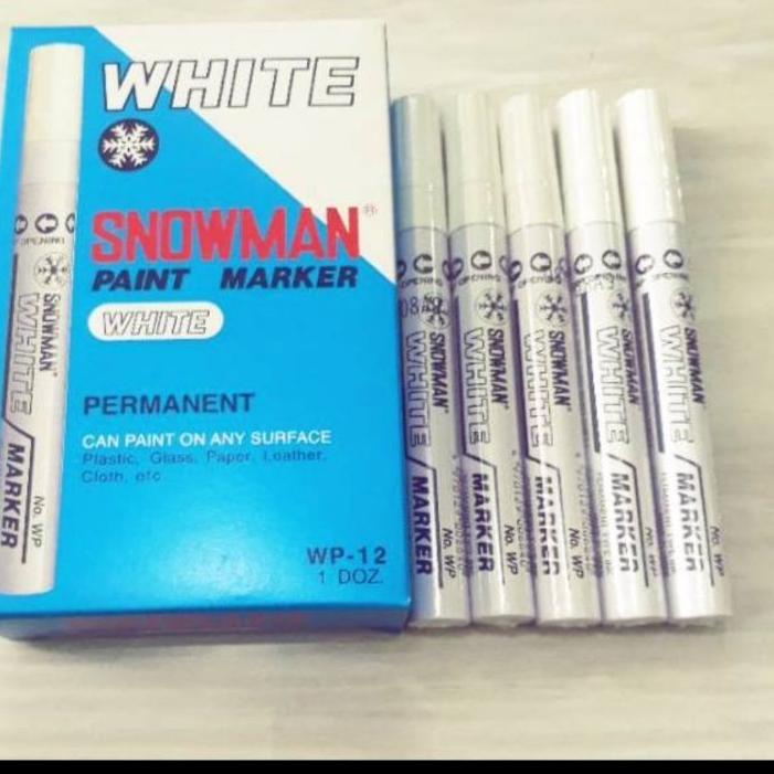 

MEN SALE Spidol Paint Marker White Putih SNOWMAN WP-12