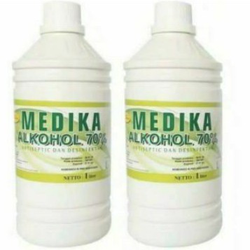 Alkohol MEDIKA 70% Ukuran 1 Liter // Alkohol 70% 1 LIter