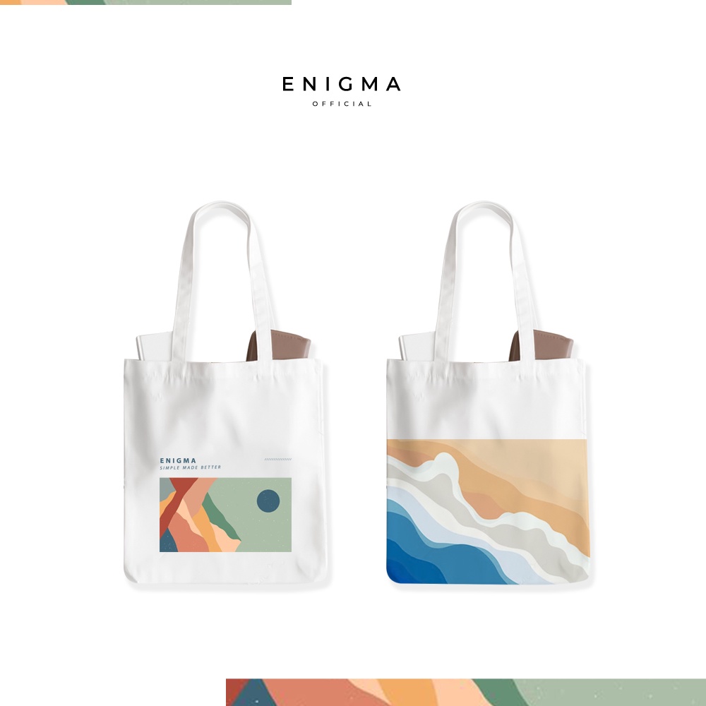 TERBARU TOTEBAG KANVAS AESTHETICS ORIGINAL ENIGMA OFFICIAL TOTEBAG WANITA TAS TOTE BAG