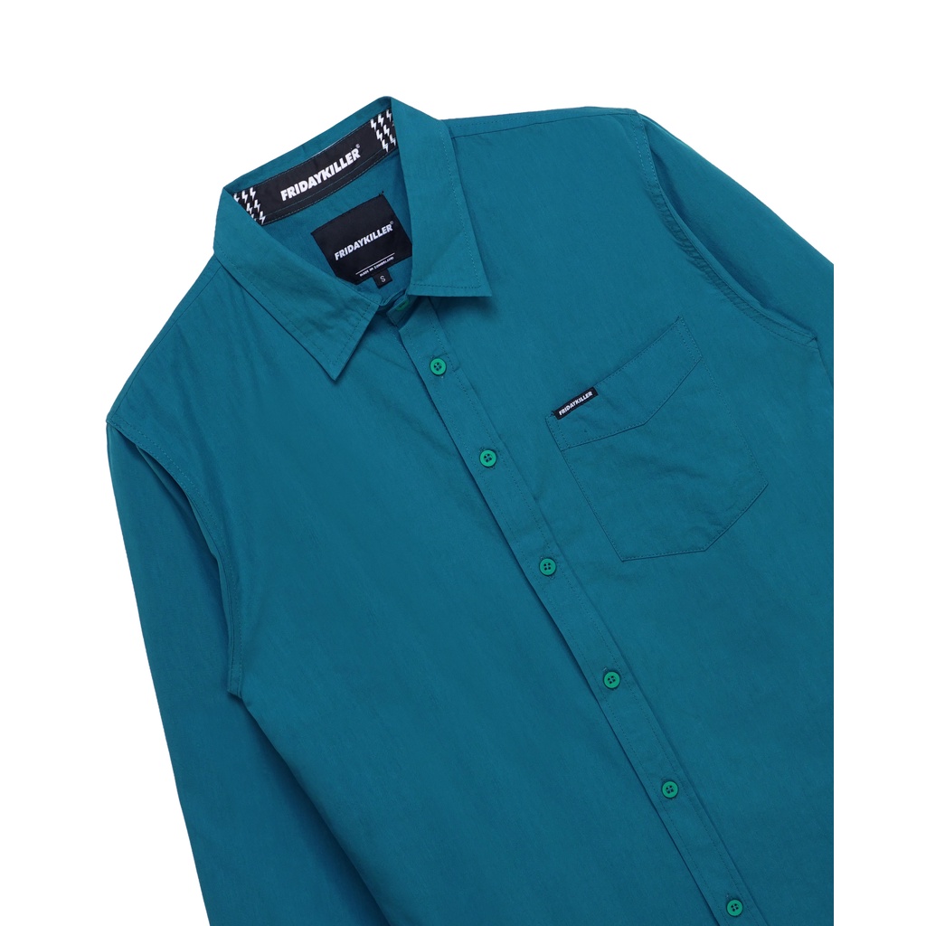 KEMEJA LENGAN PANJANG FRIDAY KILLER | ROCCO TEAL LONG SLEEVE