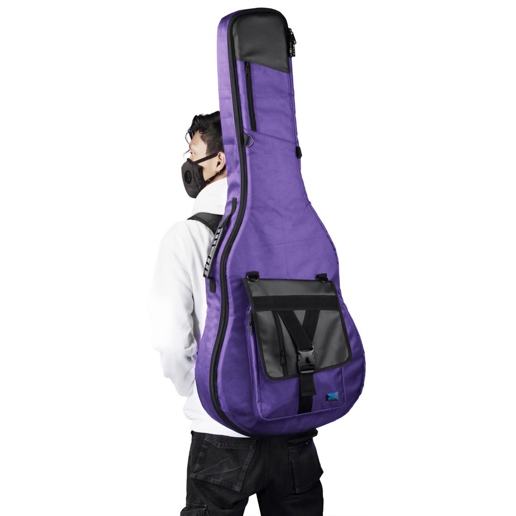 Zorc - Max | Tas Gitar Akustik Yamaha Apx 500ii 600 | Gigbag Acoustic Bass Ungu