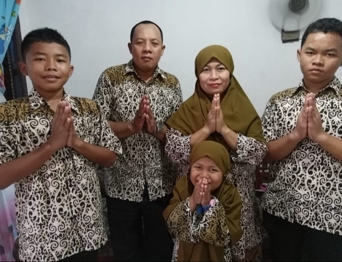 Batik Couple Keluarga Sania Ruffle Ori Ndoro Jowi Dnt Motif Asmat