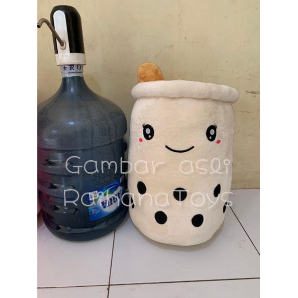 Boneka Boba milk tea brown sugar jumbo hadiah anak anak / boneka hadiah anak promo / boneka murah