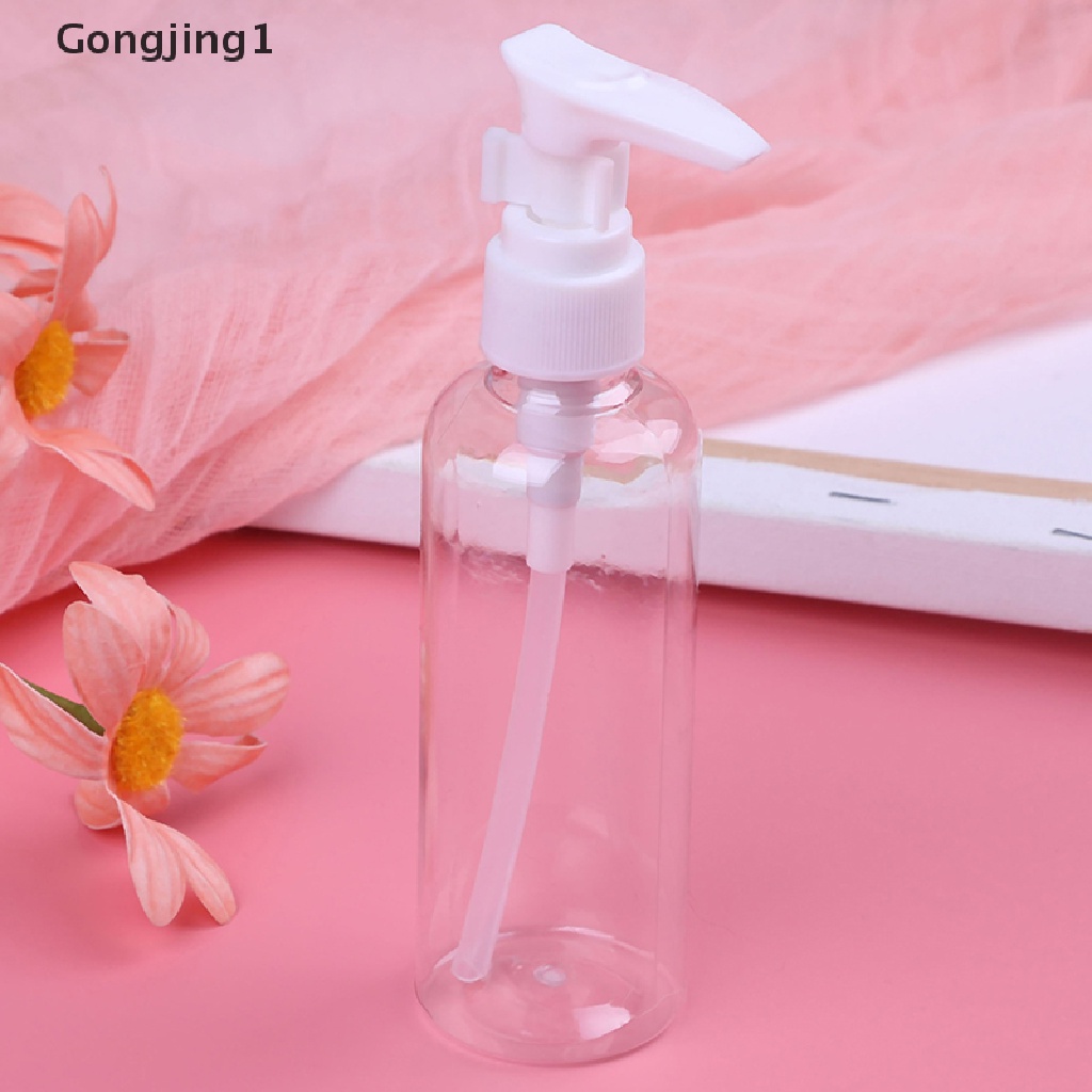 Gongjing1 Botol spray Kosong Bahan Plastik Transparan Ukuran 100Ml Untuk travel