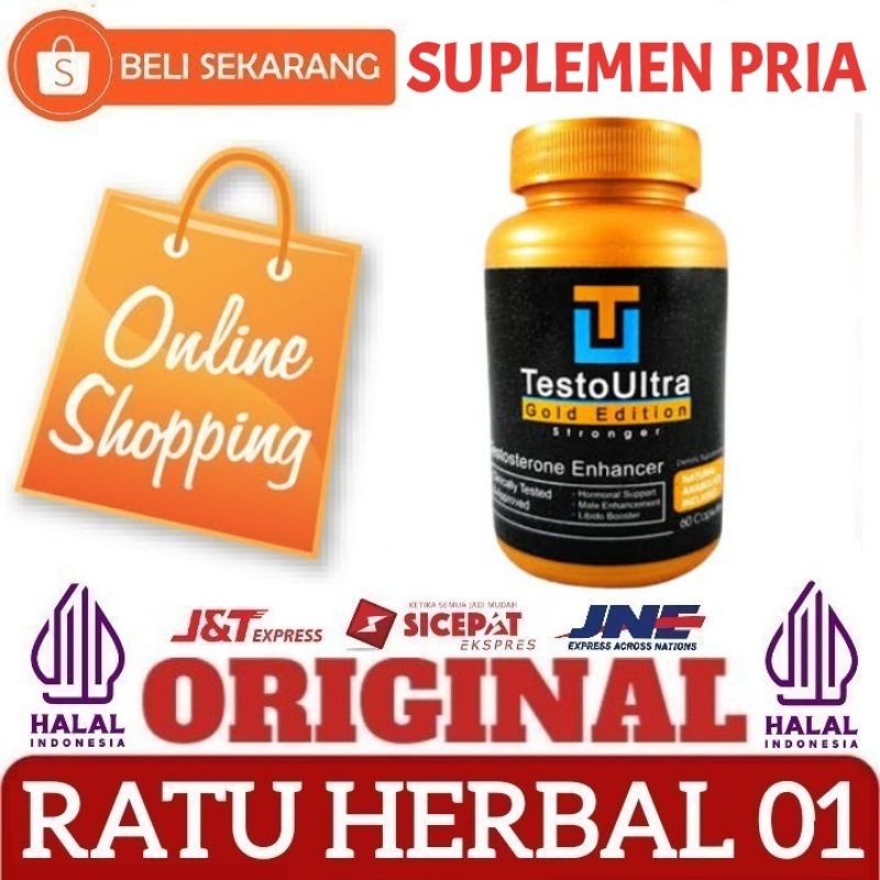 Bisa Cod TESTO ULTRA GOLD EDITION OBAT HERBAL STAMINA PRIA 100% ORIGINAL