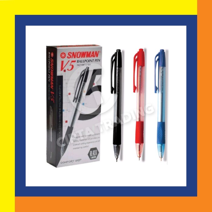 

CODE316 Ball Point Pen - Snowman - V5 (Per dozen)