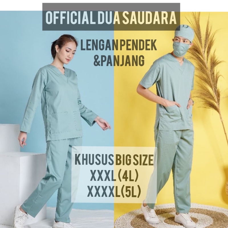 BAJU OK SIZE 4L & 5L | BAJU JAMAL MERK DUA SAUDARA | BAJU SERAGAM MEDIS | STELAN OKA