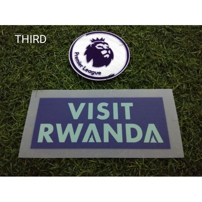 Jual VISIT RWANDA   Patch Premier League Original Jersey Arsenal 2018 19   Navy Berkualitas