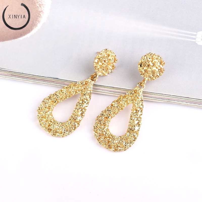 Lebaran Anting Tetesan Bahan Alloy Gaya Korea