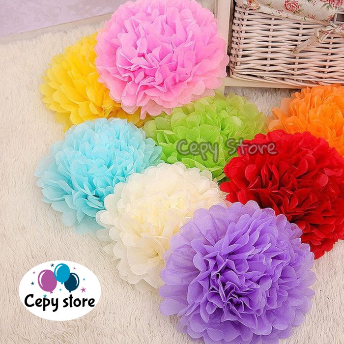 

DISKON TISSUE POMPOM / POMPOM KERTAS 25CM !!!