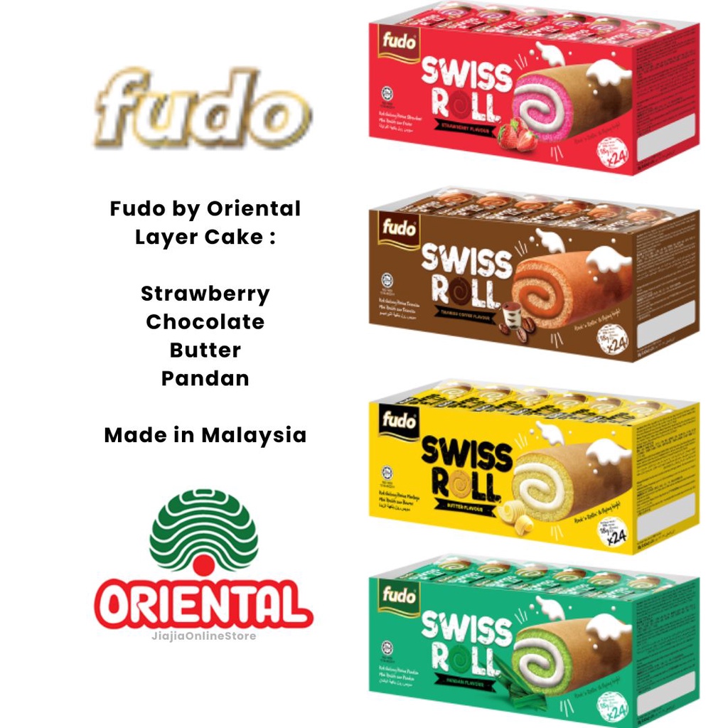

Fudo Oriental Layer Cake Malaysia Kue Bolu gulung Cake Anak Snack Anak