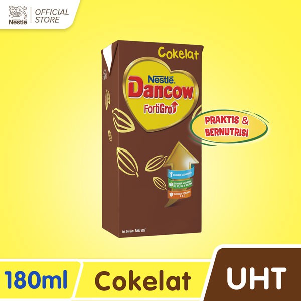 

NESTLE Dancow Fortigro Susu UHT Cokelat Usia Sekolah Cartonpack 180 ml