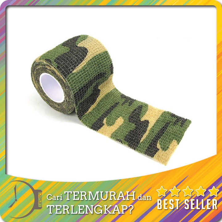 PROMO Camouflage Retractable Tape Hunting Survival Kit / Lakban Ajaib - H10