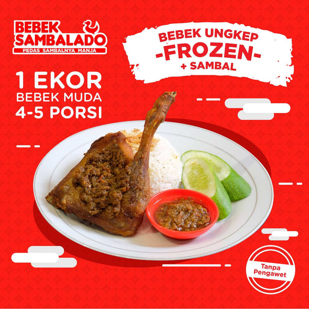 

BEBEK SAMBALADO UNGKEP FROZEN SIAP SAJI 4 PORSI