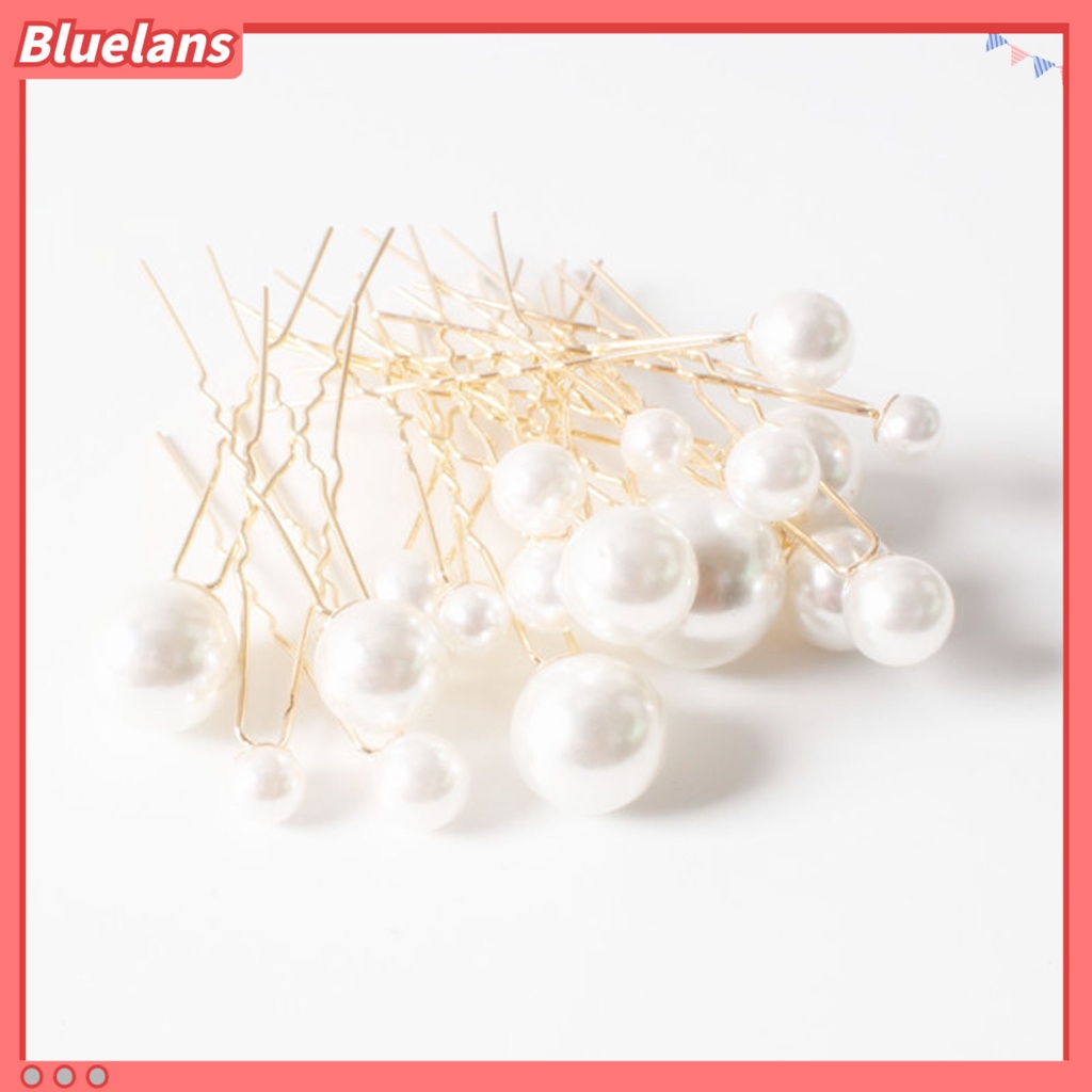 Bluelans Headwear Hair Clips Faux Pearl Women Hair Sticks Exquisite Hair Accessories