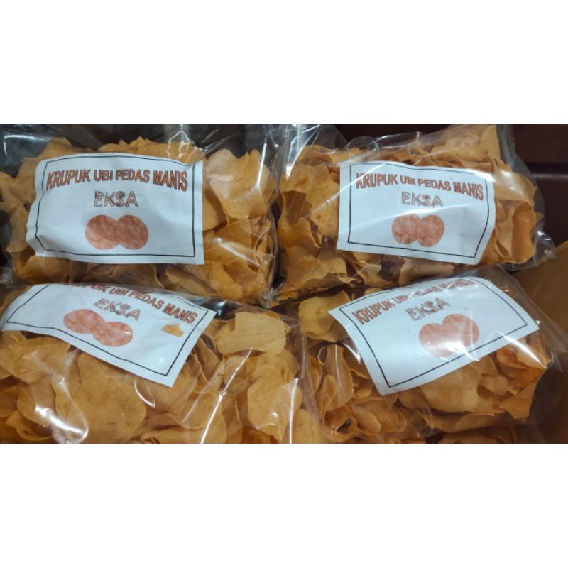 Kerupuk ubi  pedas manis Eksa 500 gram
