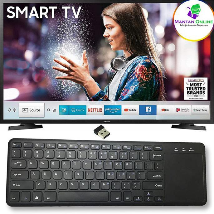 Ready&Siapkirim Keyboard Wireless Dengan Touchpad / Smart Tv / Samsung / Lg / Led