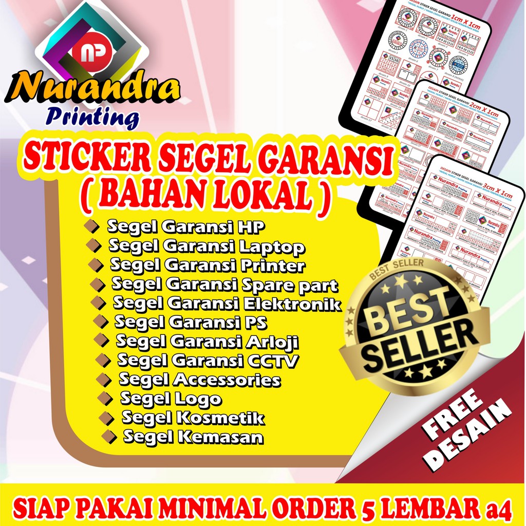 Sticker Segel Garansi Pecah Telur ( LOKAL / SIAP PAKAI )