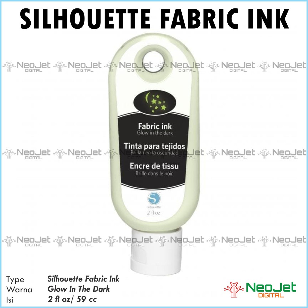 Tinta Glow In The Dark Sablon Manual Fabric Ink Silhouette SilkScreen