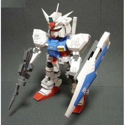 DIY Papercraft Gundam SD RX-78 GP01 Zephyranthes