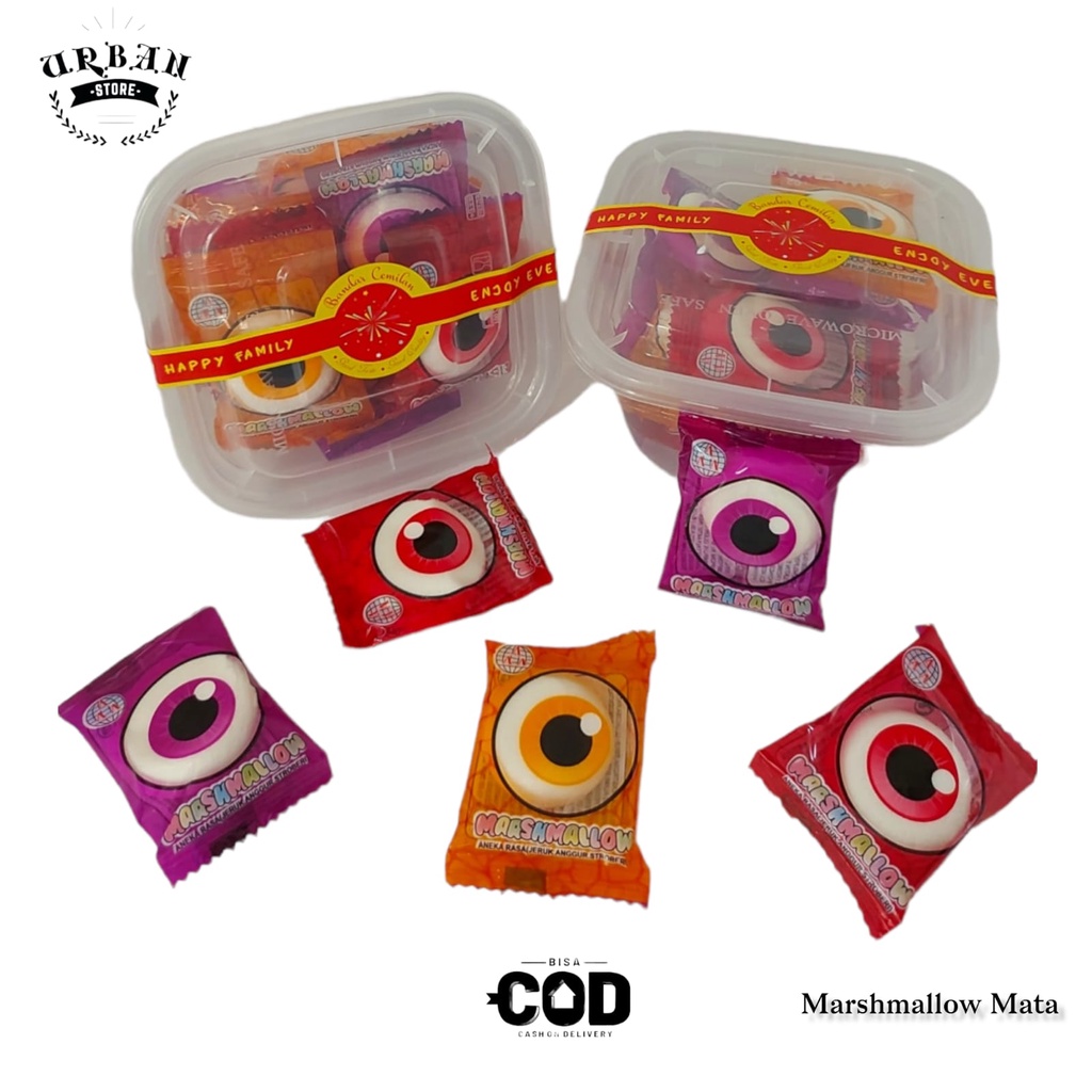 

Kemasan Souvenir - Marshmallow Bola Mata Marshmallow Eyeball Viral Rasa Buah / Premium