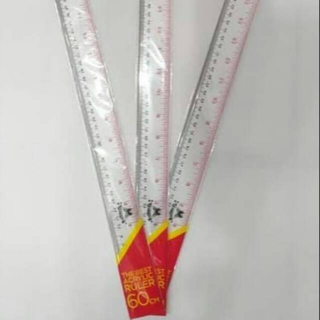 

Penggaris Butterfly 60cm / The Best Acrylic Ruler 60 cm Terlaris