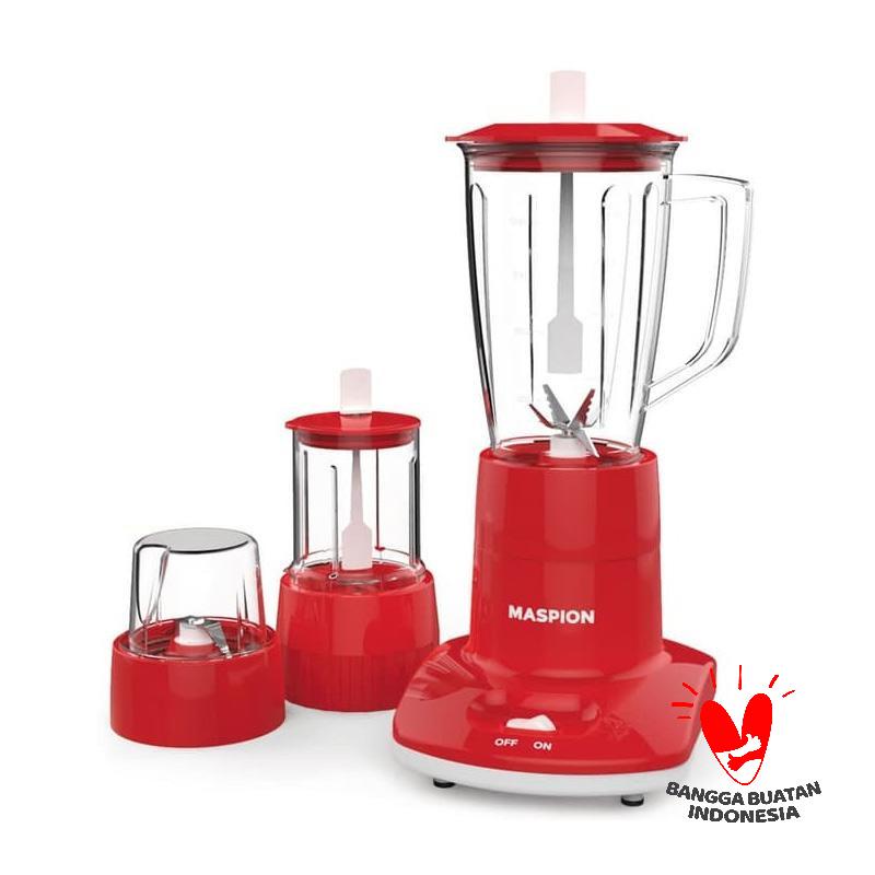 Maspion Blender MT-1263 PL 3in1 With Dry Miller &amp; Wet Miller (Penghalus Kering dan Basah)