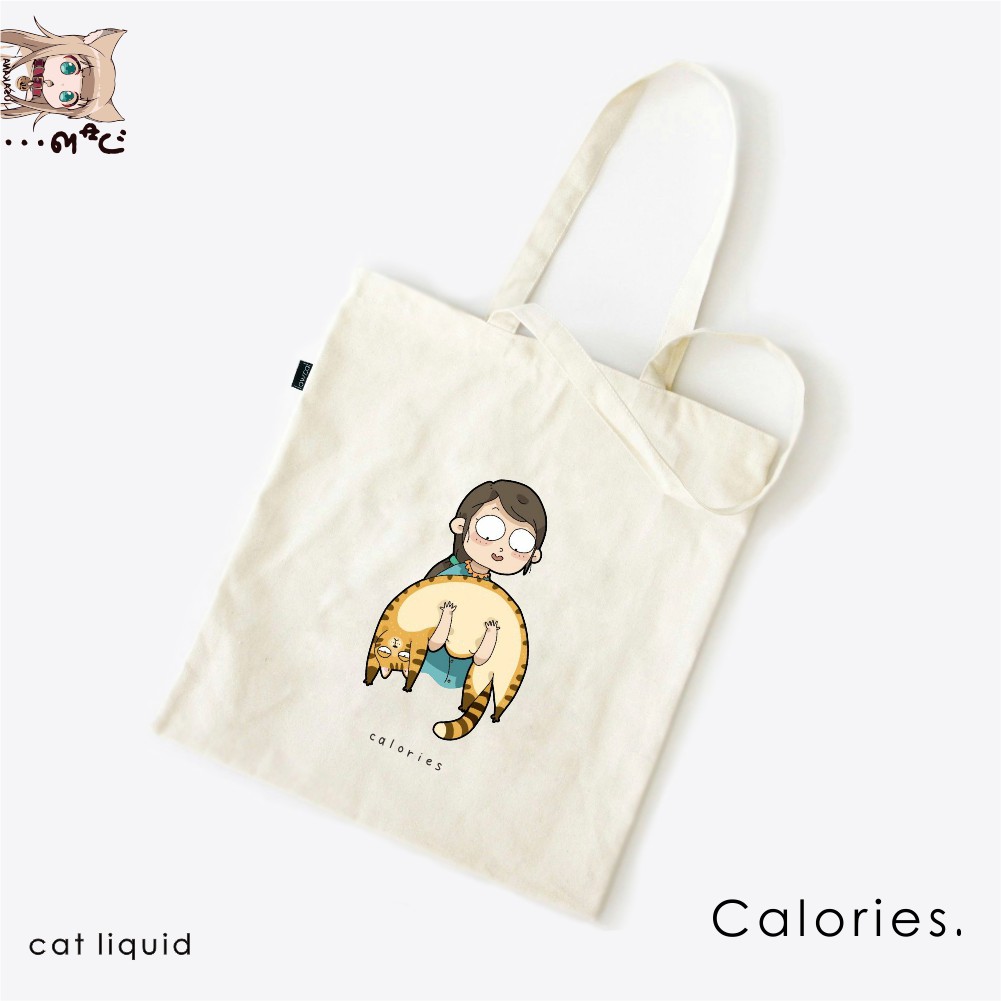 Totebag kucing Cat lovers yellow Cat , black Cat lucu gemas sekali  #TOCG