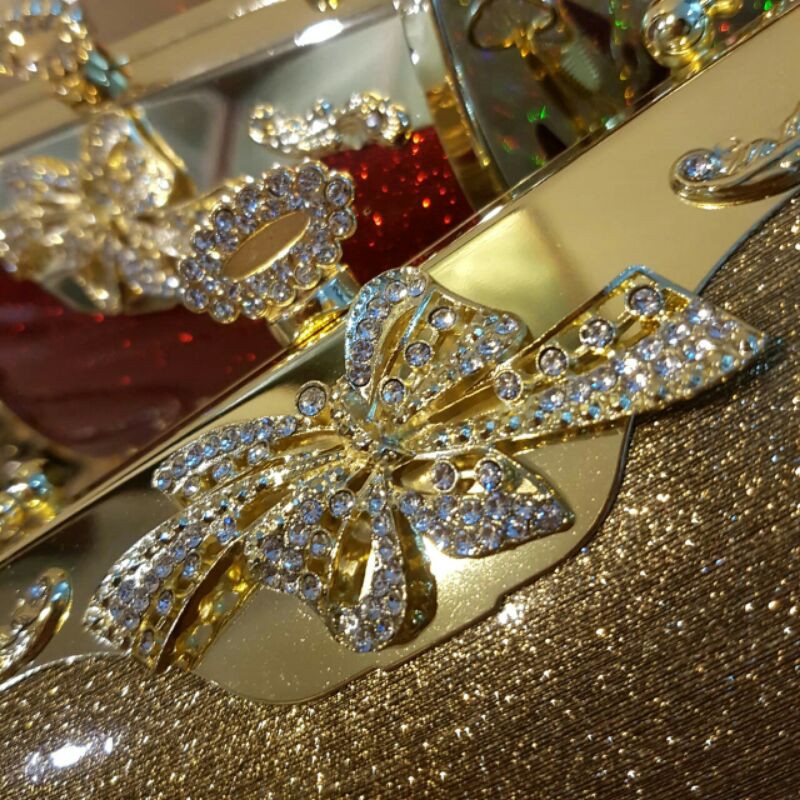 FARNELL - Tas Pesta  Farnell Wanita Ukuran Besar Cantik Clutch Diamond 2896 Elegan