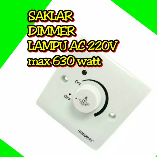 Jual SAKLAR DIMMER LAMPU AC 2220V / LIGHT DIMMER LAMPU / DIMMER