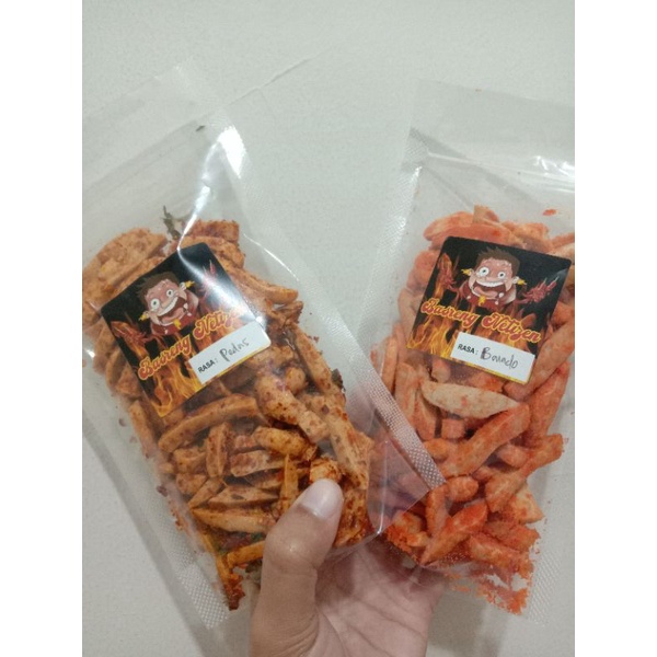 

Basreng stik pedas daun jeruk 150gr/cemilan enak