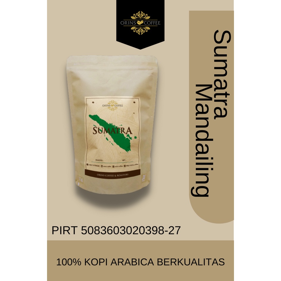 

Kopi Arabica "Sumatra Mandailing" Coffee Biji Kopi / Kopi Bubuk