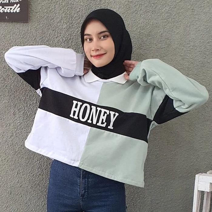 Pro - Honey Colar Crop - Crop Wanita Terbaru