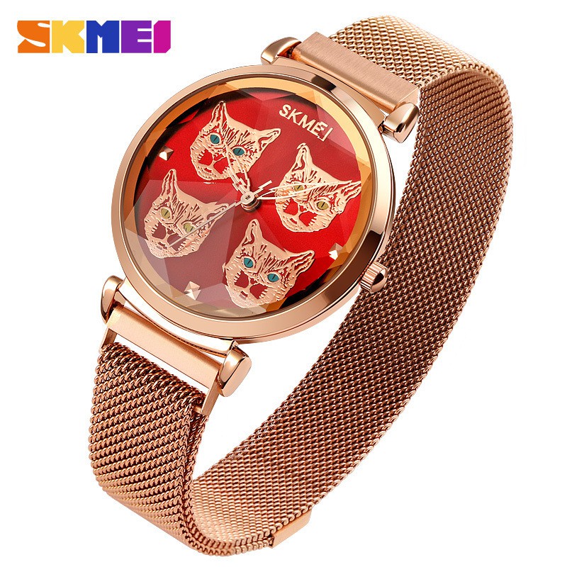 SKMEI 1767 Jam Tangan Wanita Digital Tali Stainless Magnet WATCHKITE WKOS