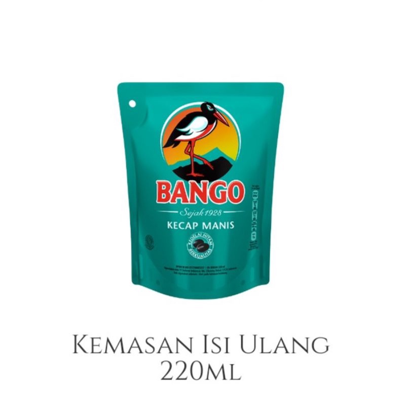 

Kecap Bango Reffil 220 ml, kecap bango isi ulang