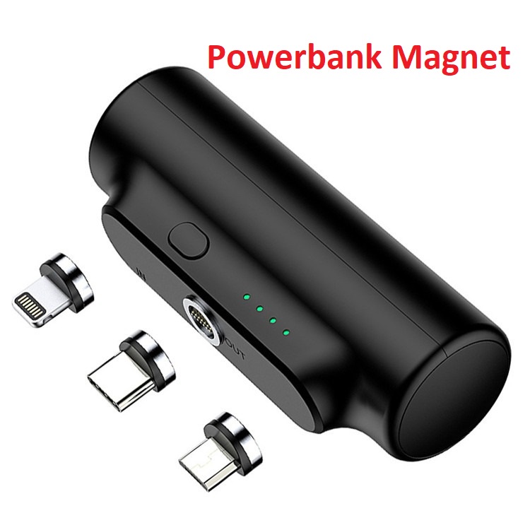 Powerbank Magnetic 3in1 Fast Charging Mini Powerbank Magnet