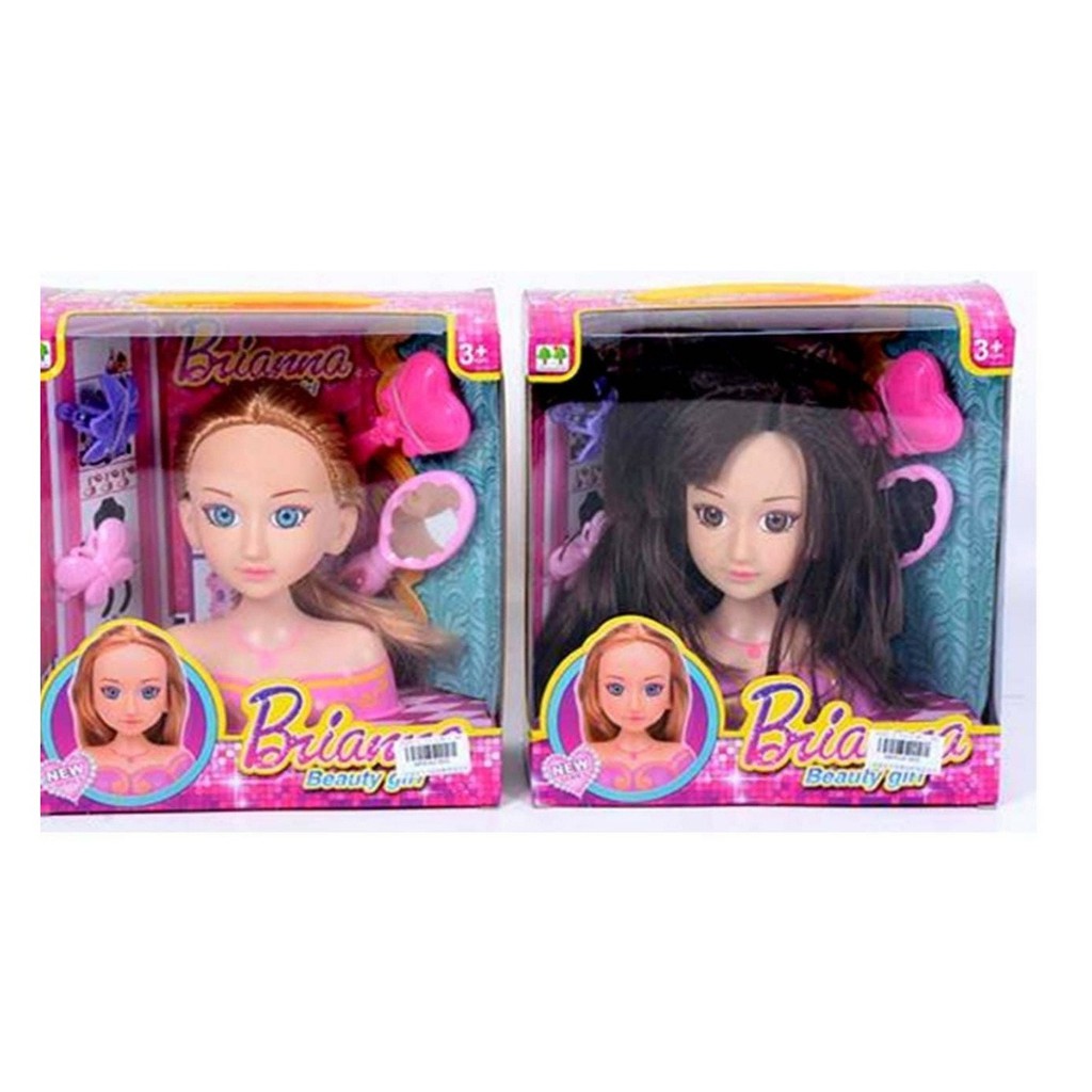New Item Mainan Boneka Makeup Barbie Kepala Barbie Salon Salonan Baru