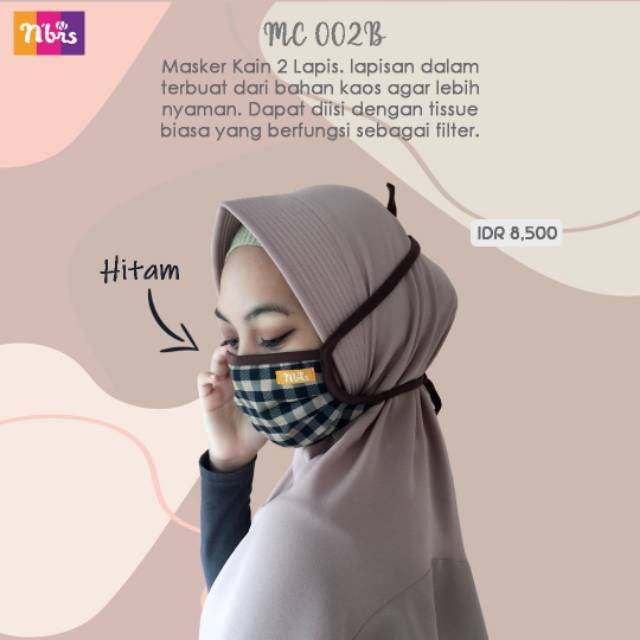 Masker Nibras POLKADOT MC 002H