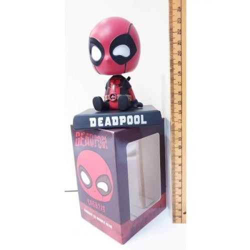 Deadpool Figure Pajangan Dashboard Mobil Kepala Goyang Cosbaby