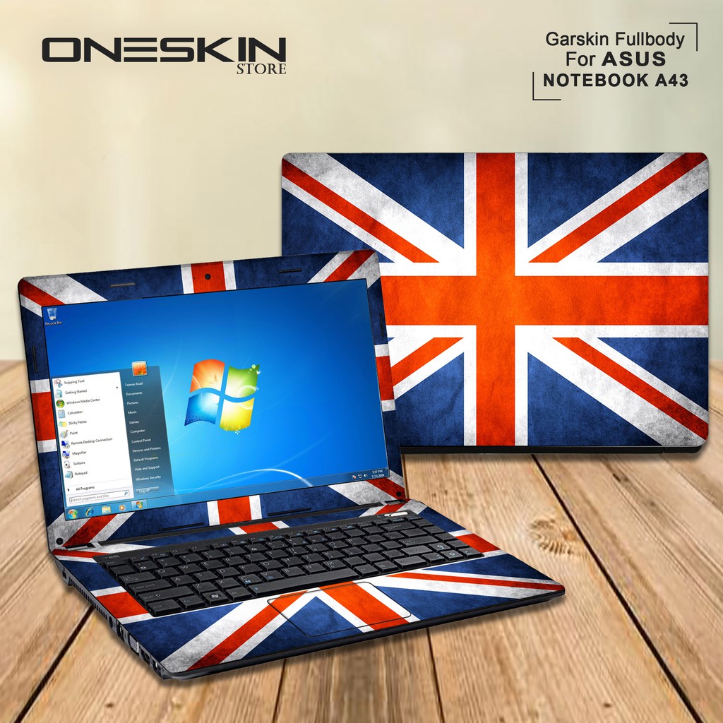 Garskin Laptop Cover Asus A43SD-VX693D A43SD-VX694D A43SD-VX748D Fullbody