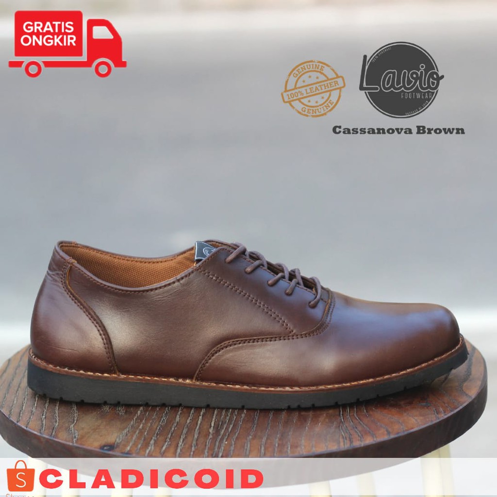 SEPATU FORMAL PRIA BAHAN KULIT ASLI PREMIUM. LAVIO CASSANOVA ORIGINAL