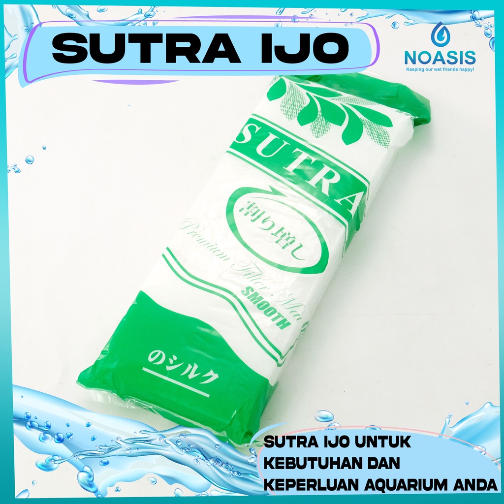 KAPAS SUTRA HIJAU BUSA FILTER MEDIA AQUARIUM AQUASCAPE 2 LAPIS