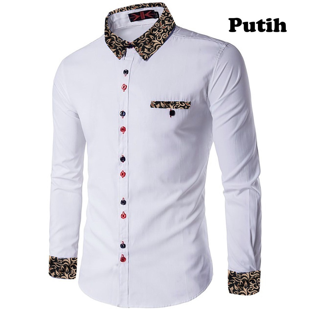 KEMEJA RIKO pria 2 UKURAN L XL / PAKAIAN pria / pesta / BAJU KANTOR / ATASAN KOMBI BATIK TERLARIS