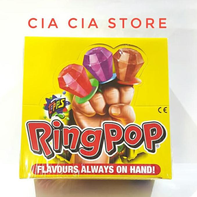 

Ayo Promo Permen Ring Pop Box isi 24 pc / Ring Pop Permen Cincin Aneka Rasa 24s Murah