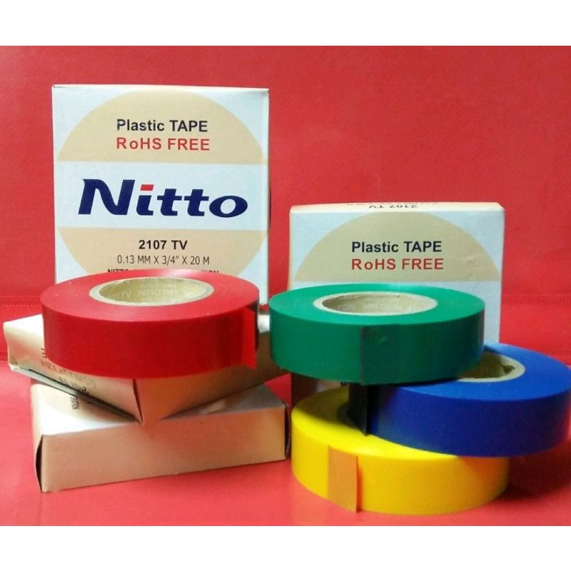 

Isolasi solasi selotip Nito Nitto Kabel warna Kuning Biru Hijau Merah lakban kabel