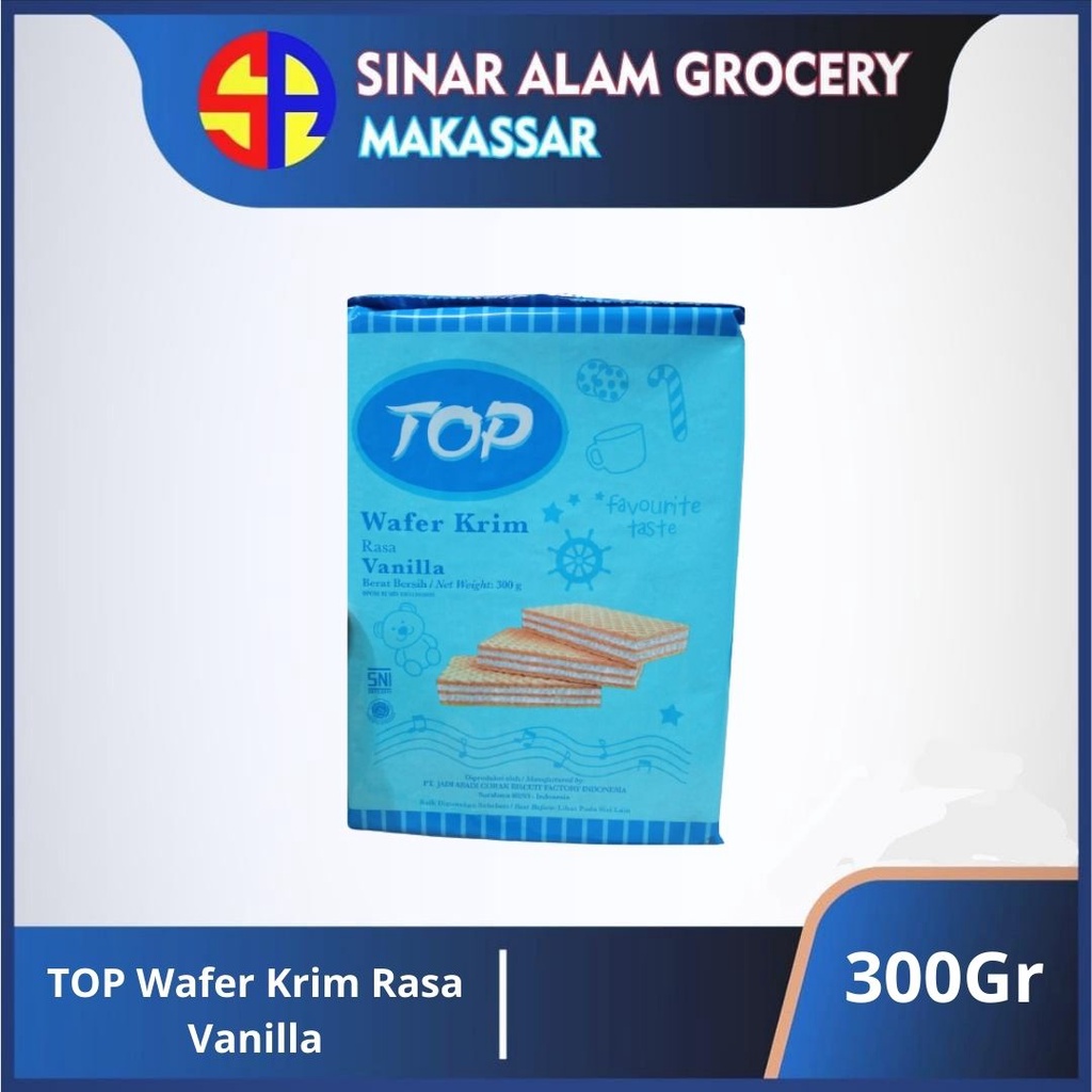 TOP Wafer Krim Rasa Vanilla 300Gr